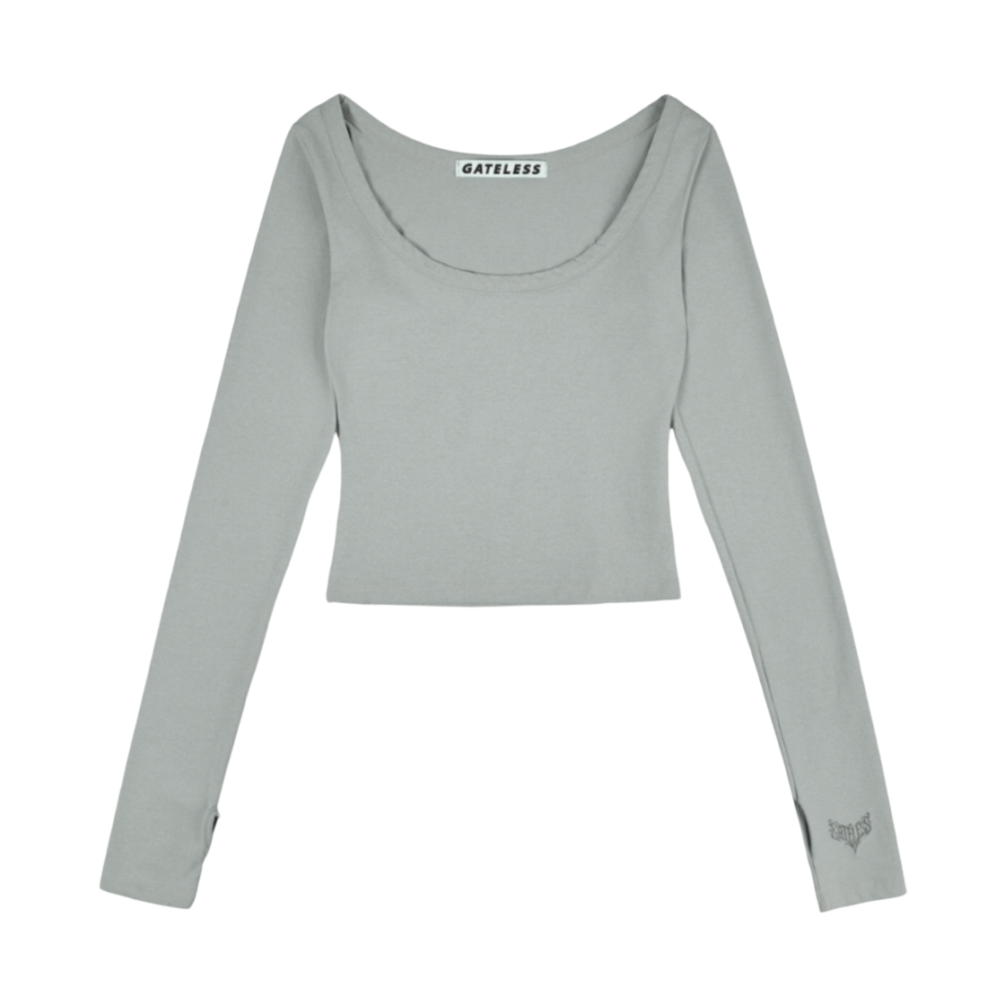 P0000FQR Gateless Berry U-neck-Gray
