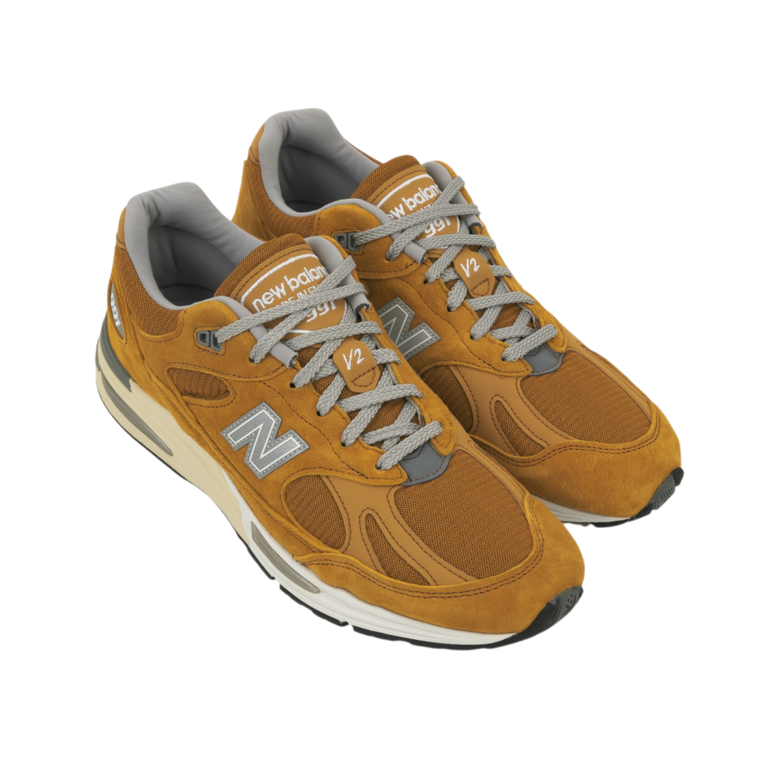 뉴발란스 991v2 메이드 인 UK 옐로우 실버(New Balance 991v2 Made in UK Yellow Silver) - 4