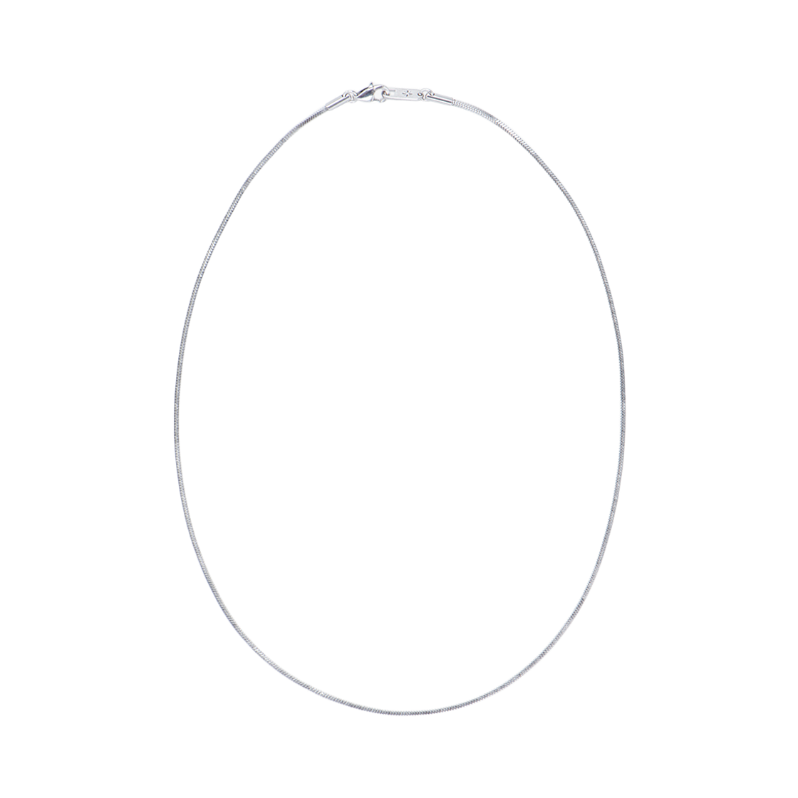 RioAN111 Riomeu Square Snake Chain Necklace A Bar 2.5mm