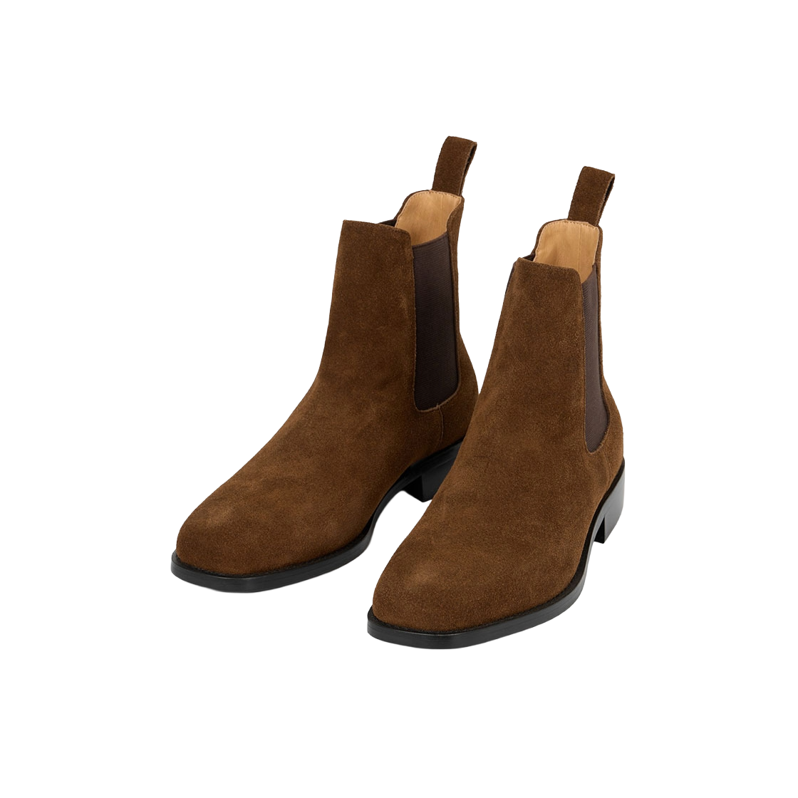 TNSO6F101W2 TNGT x RMMV Semi Square Toe Suede Chelsea Boots Brown