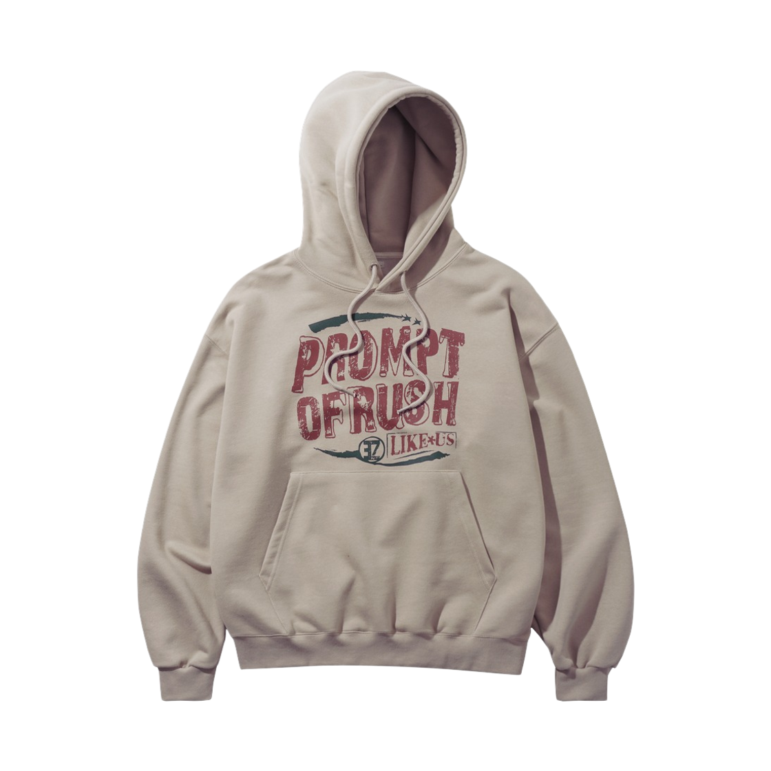ISHD6894_lightbeige_29 EZKATON Prompt Hoodie Lightbeige ISHD6894