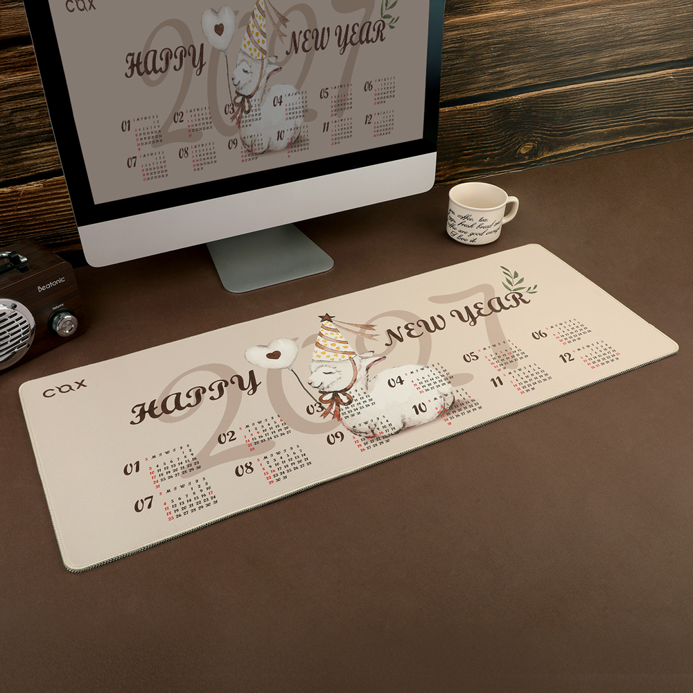 COX 2027 새해 달력 생활 방수 장패드 대형 패드 78x30cm 선물 기념품 특판(COX 2027 New Year Calendar Desk Mat, Water-Resistant Large Mouse Pad (78x30cm)) - 4