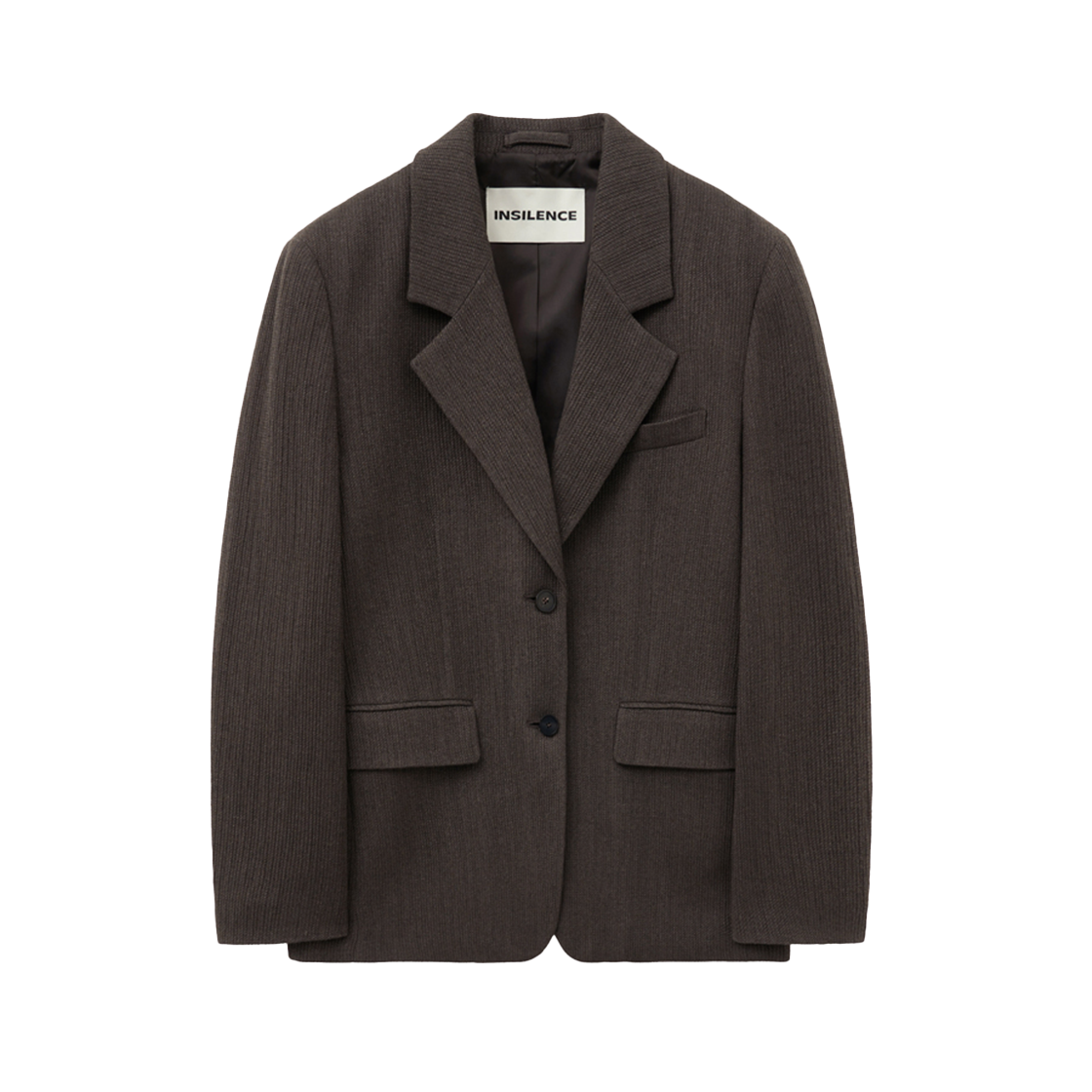 IW2E4BZ04BR INSILENCE WOMEN Oversize Wool Blazer BROWN
