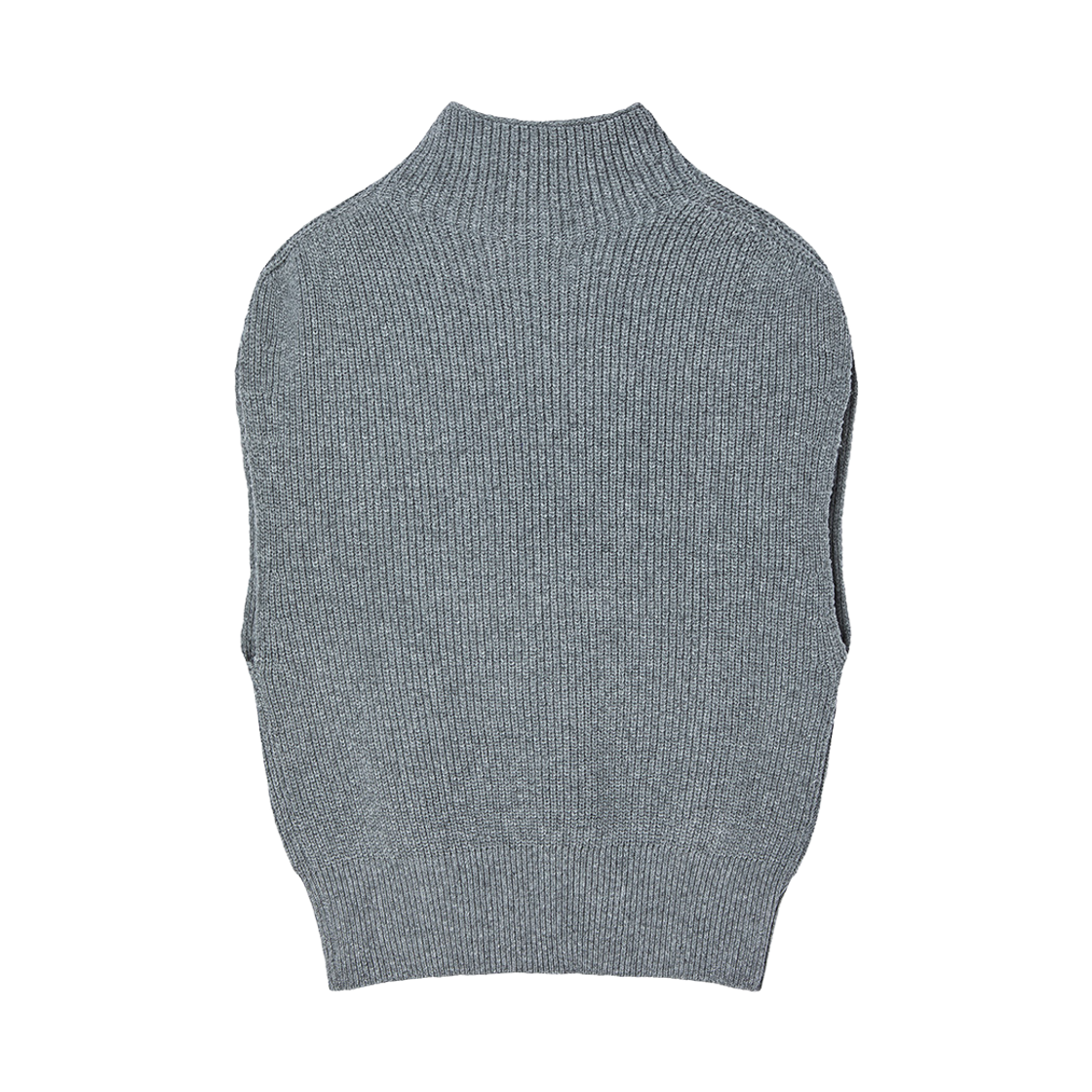 엔 아카이브 스카우트 펜던트 하이넥 니트 베스트 그레이(N ARCHIVE Scout Pendant High-Neck Knit Vest Gray) - 2