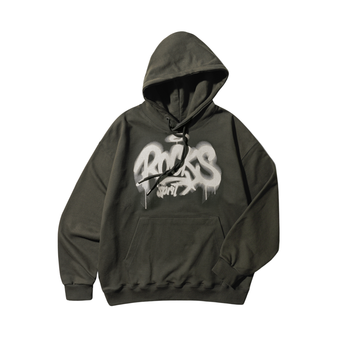 JIHD6901_deepgray_29 EZKATON Rocks Heavy Cotton Hoodie Deepgray JIHD6901