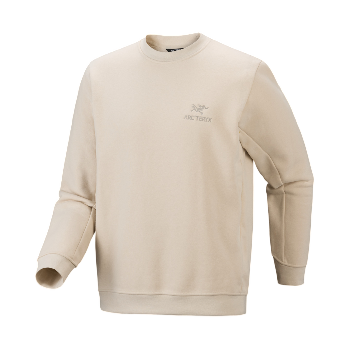 9787 Arc'teryx Emblem Fleece Crew Neck Pullover Sea Salt