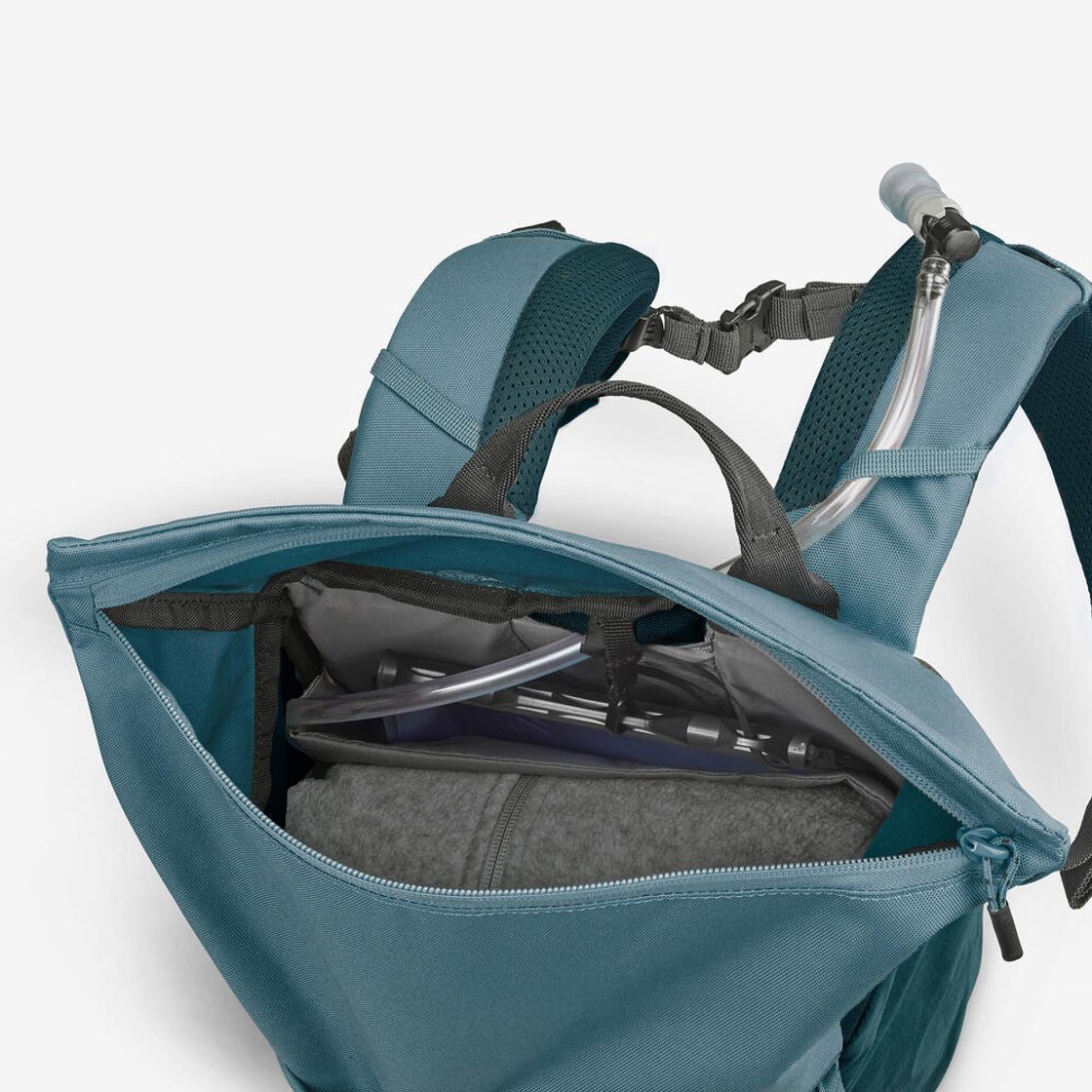 데카트론 등산 롤탑 백팩 16L+4L 이스케이프 NH500 어비스 그린(Decathlon Hiking Roll-Top Backpack 16L+4L Escape NH500 Abyss Green) - 7
