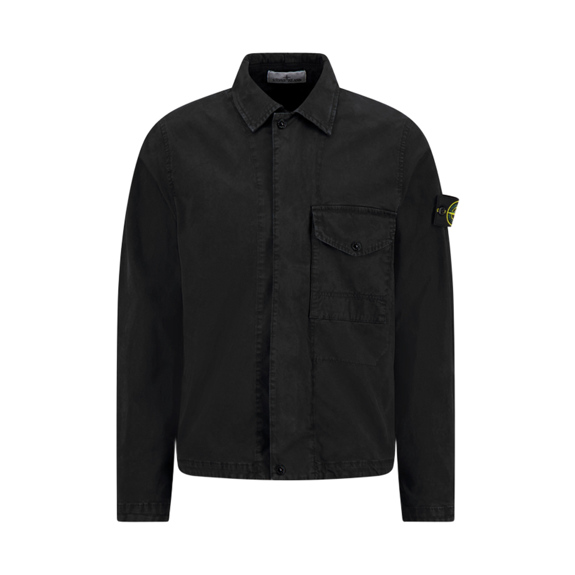 L1S15 1200001 S0004 V0129 [20% 쿠폰] Stone Island Patch Over Shirt Jacket Black - 26SS