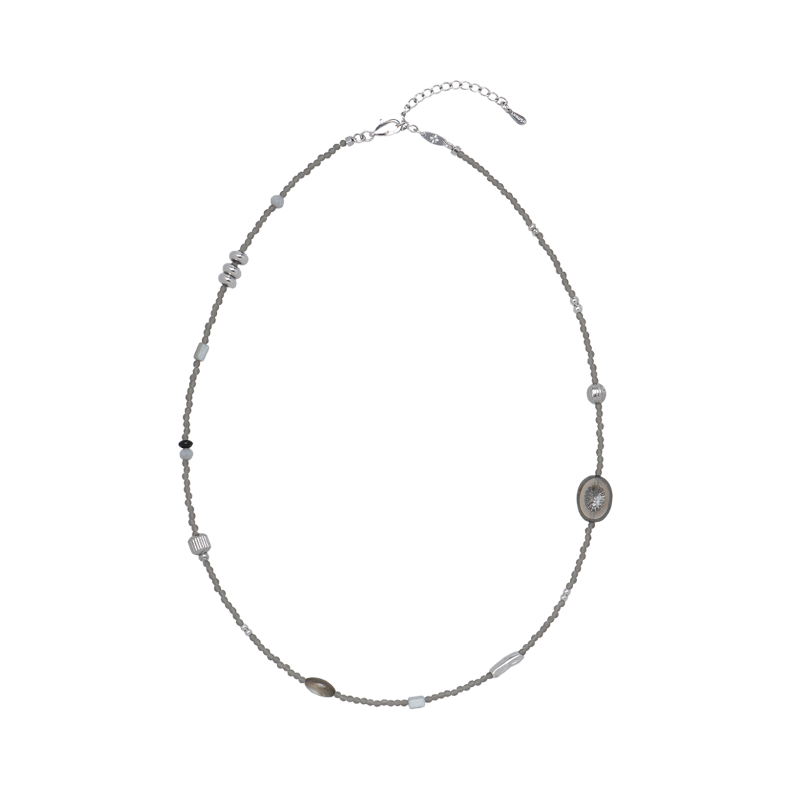RioAN108 Riomeu Silence Gray Necklace