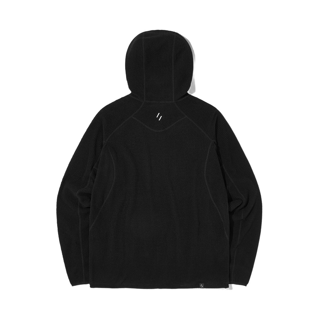 웰터 익스페리먼트 써모스퀘어 플리스 후드 집업 블랙(WELTER EXPERIMENT Thermosquare Fleece Zip Hoodie Black) - 2