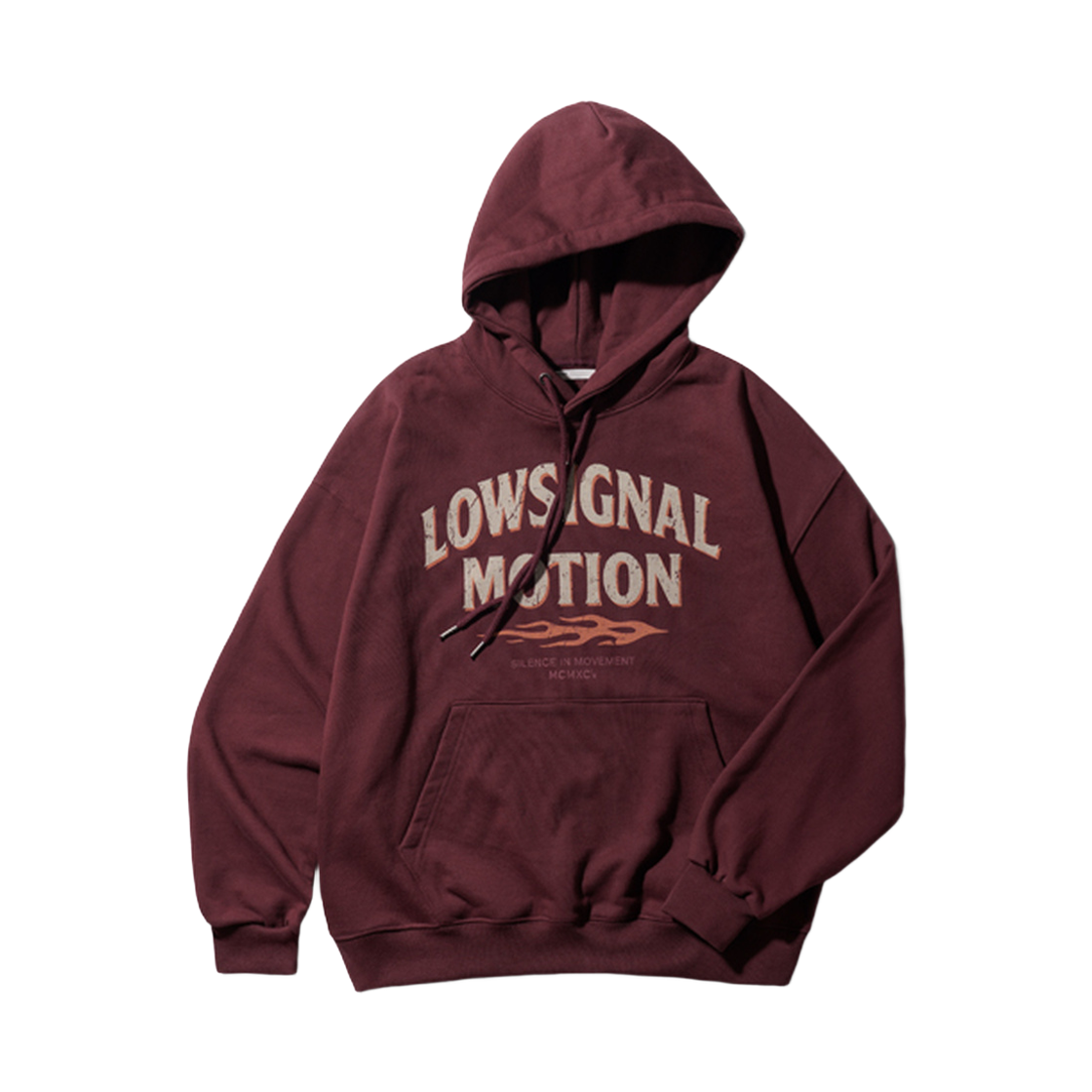JUHD6898_burgundy_29 EZKATON Surge line heavy cotton Hoodie burgundy JUHD6898