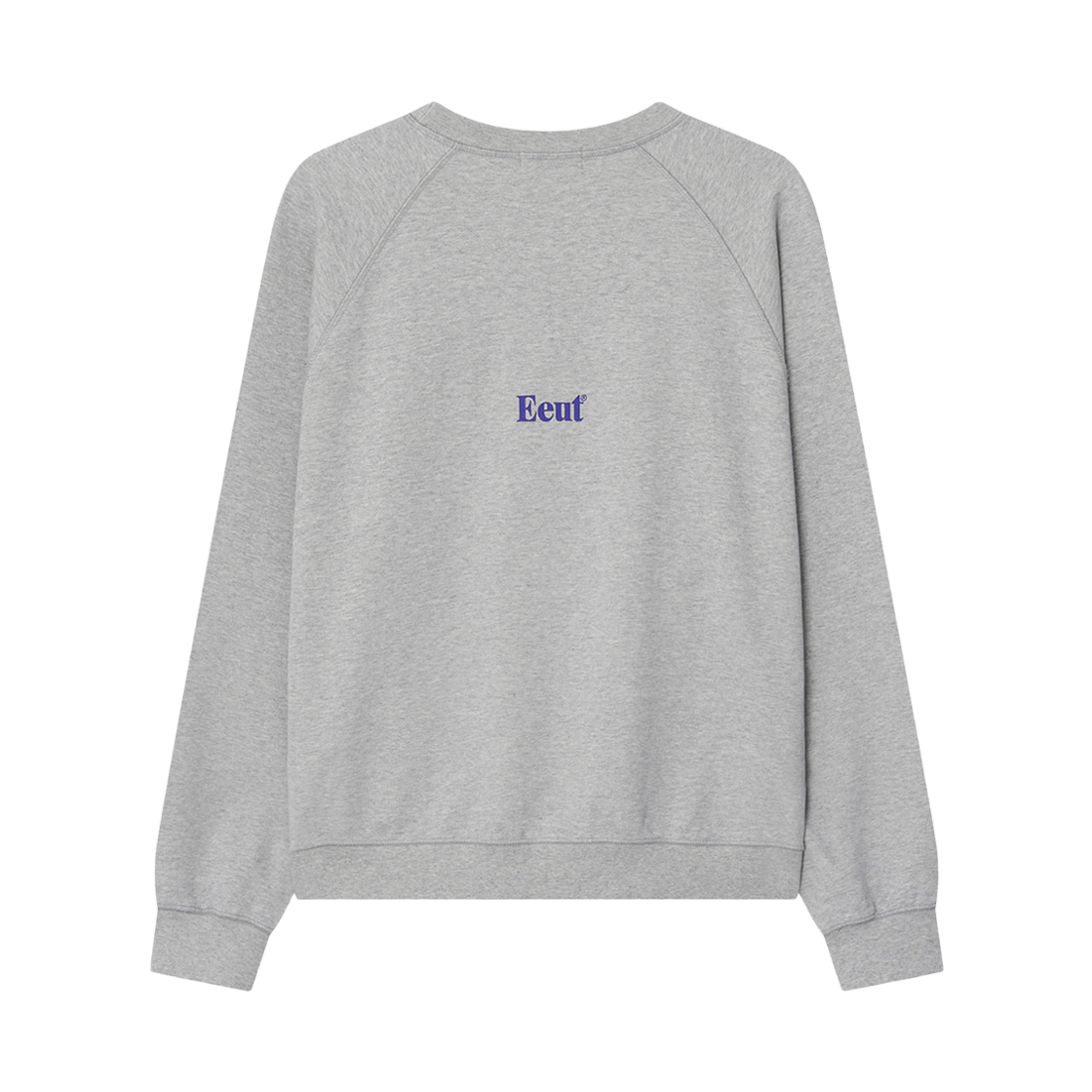 이우트  워시드 앤 크랙드 스웻셔츠 멜란지그레이(EEUT Washed And Cracked Sweatshirt Melange Gray) - 2