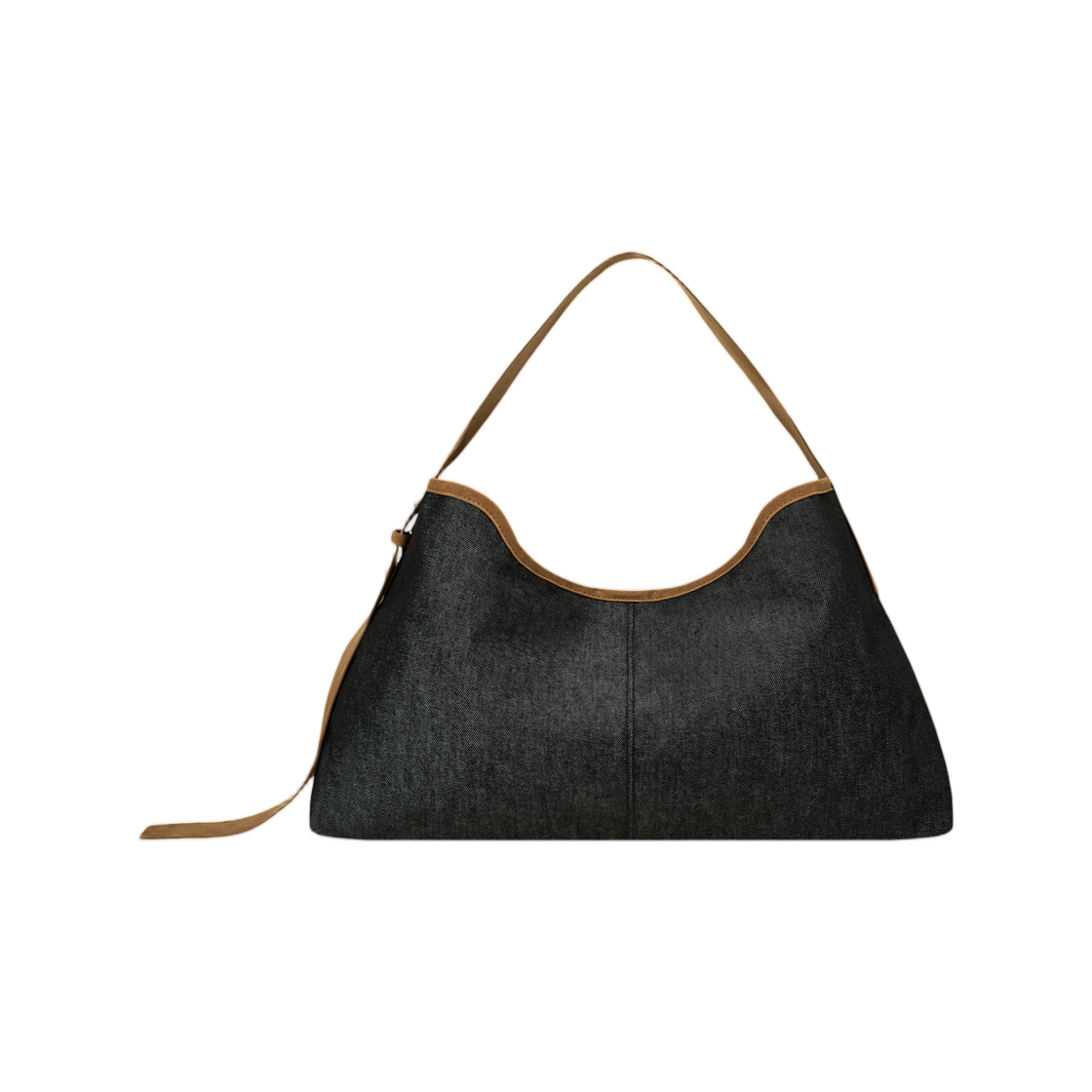 - Emis Denim Slouch Shoulder Bag Black