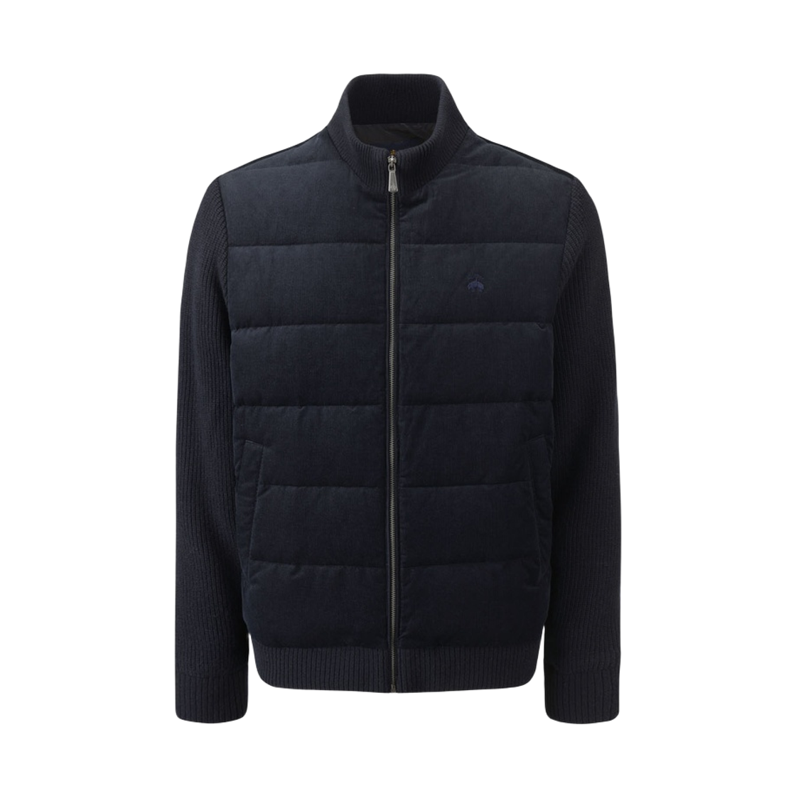 BBOPMBG403-DNA BrooksBrothers Hybrid Knit Down Jacket Dark Navy