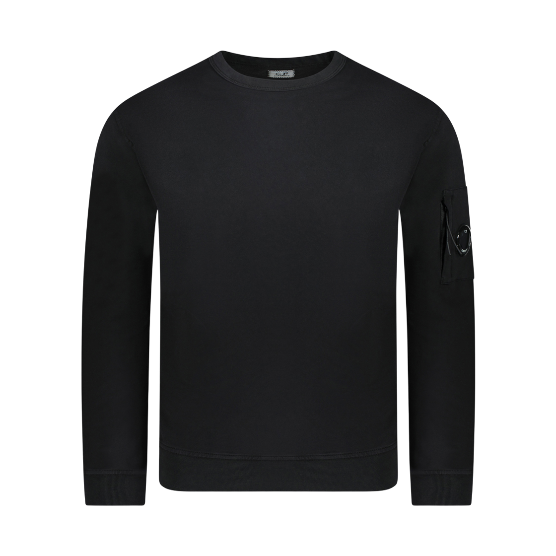 17CMSS019A 002246G 999 [20% 쿠폰] C.P. Company Logo Wappen Sweatshirt Black - 24FW