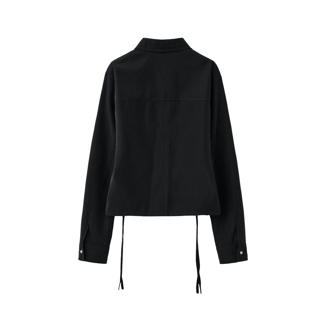 인사일런스우먼 소프트 셔링 셔츠 블랙(INSILENCE WOMEN Soft Shirring Shirt BLACK) - 2