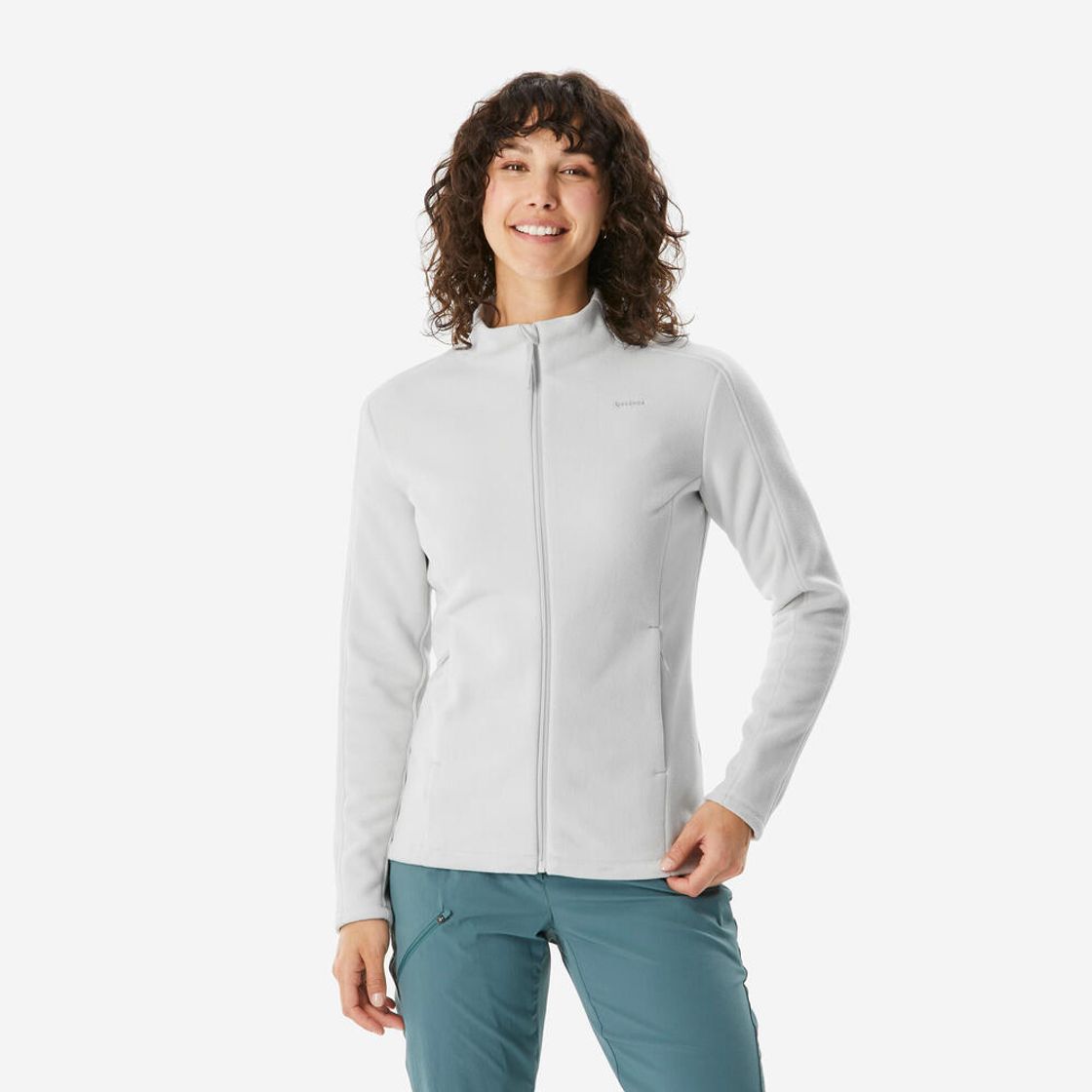 데카트론 여성 하이킹 플리스 자켓 MH500 그레이(Decathlon Women's Hiking Fleece Jacket MH500 Grey) - 2