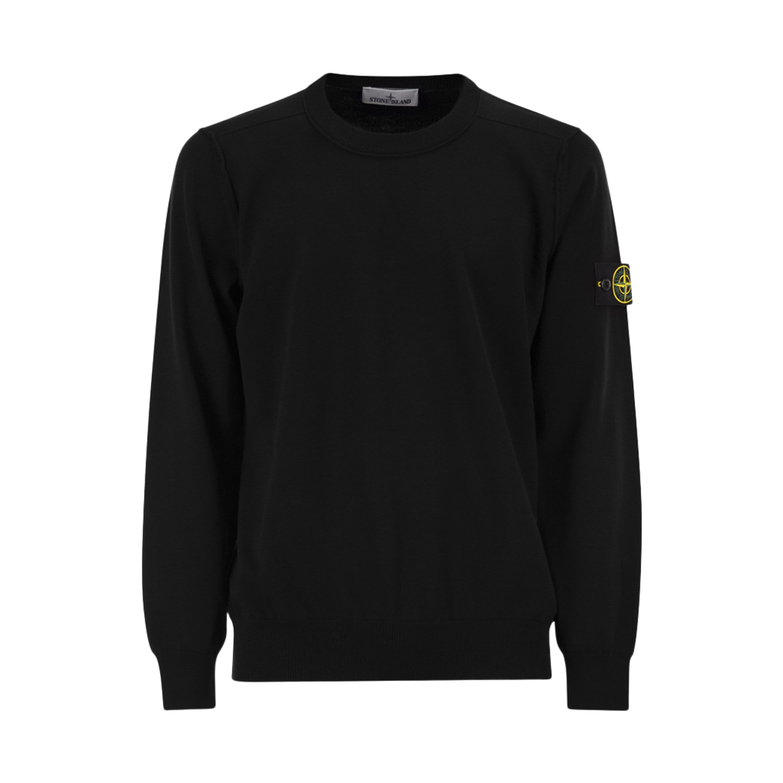 L1S15 5100053 S00B2 V0029 [20% 쿠폰] Stone Island Patch Crewneck Cotton Knit Black - 26SS