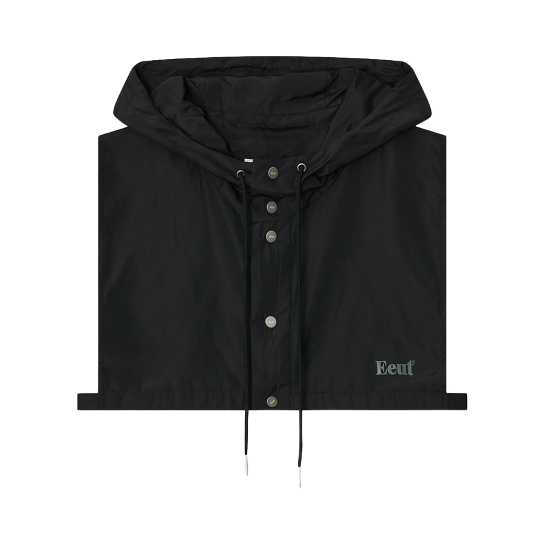 이우트 우먼스 레이어링 후디드 카라 블랙(EEUT Woman Layering Hooded Collar Black)