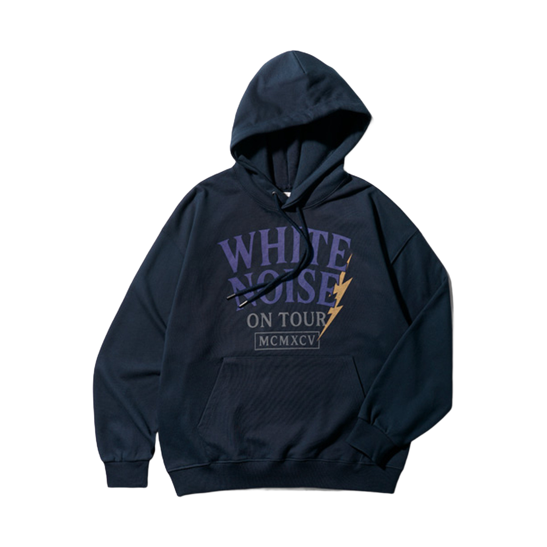 JUHD6902_navy_29 EZKATON White Noise Heavy Cotton Hoodie Navy JUHD6902