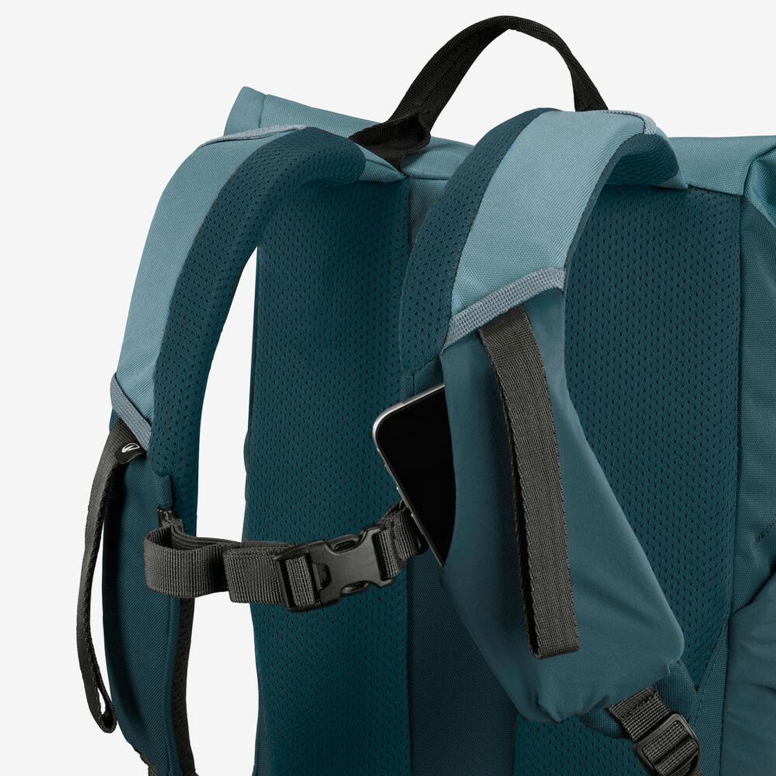 데카트론 등산 롤탑 백팩 16L+4L 이스케이프 NH500 어비스 그린(Decathlon Hiking Roll-Top Backpack 16L+4L Escape NH500 Abyss Green) - 6