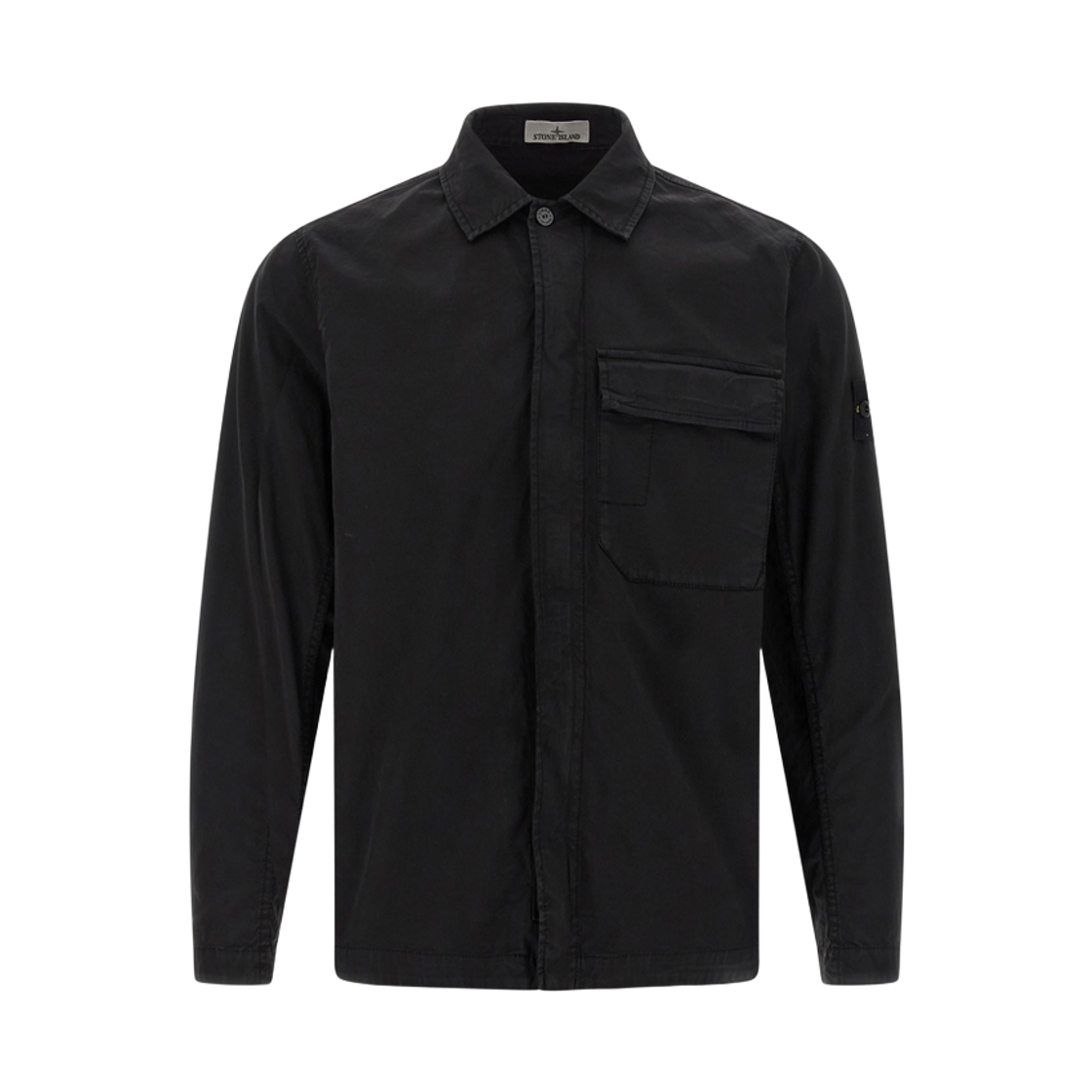 L1S15 1200013 S0A10 V0029 [20% 쿠폰] Stone Island Patch Shirt Jacket Black - 26SS