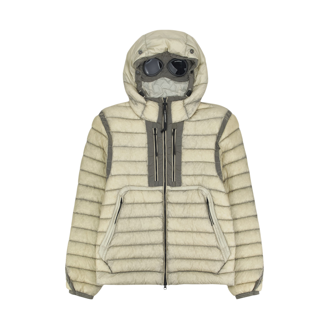 C.P. 컴퍼니 D.D. 쉘 고글 체스트 포켓 자켓 실버 버치 - 26FW(C.P. Company D.D. Shell Goggle Chest Pocket Jacket Silver Birch - 26FW)