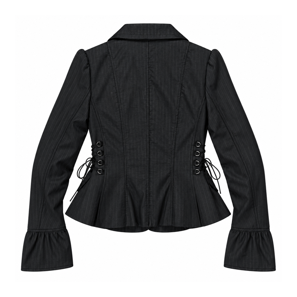 던다운 벌룬 코르셋 자켓 - 블랙(DAWNDOWN Balloon Wrinkle Corset Jacket Black) - 2