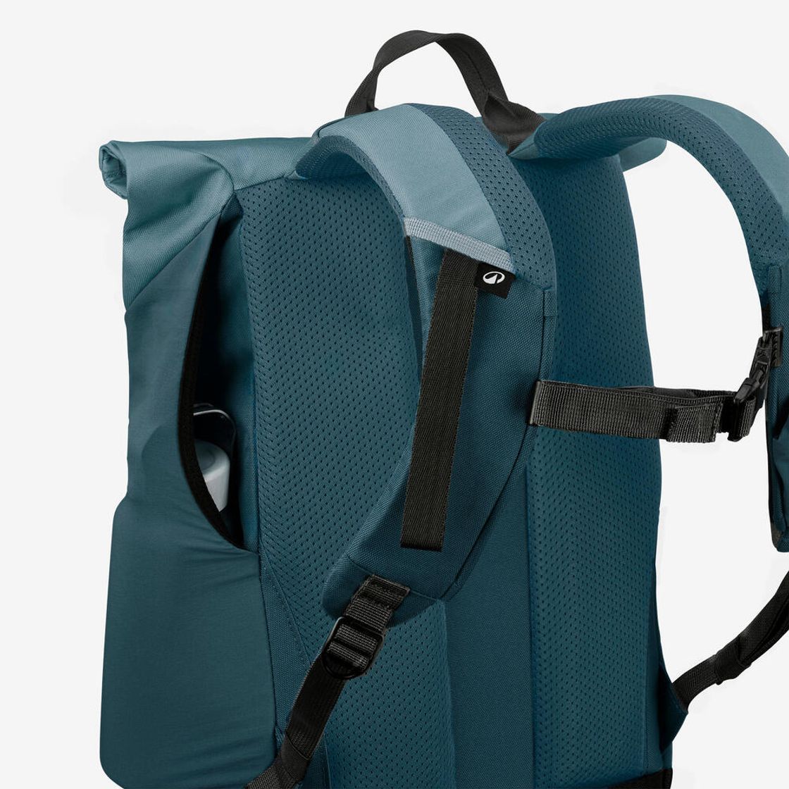 데카트론 등산 롤탑 백팩 16L+4L 이스케이프 NH500 어비스 그린(Decathlon Hiking Roll-Top Backpack 16L+4L Escape NH500 Abyss Green) - 3