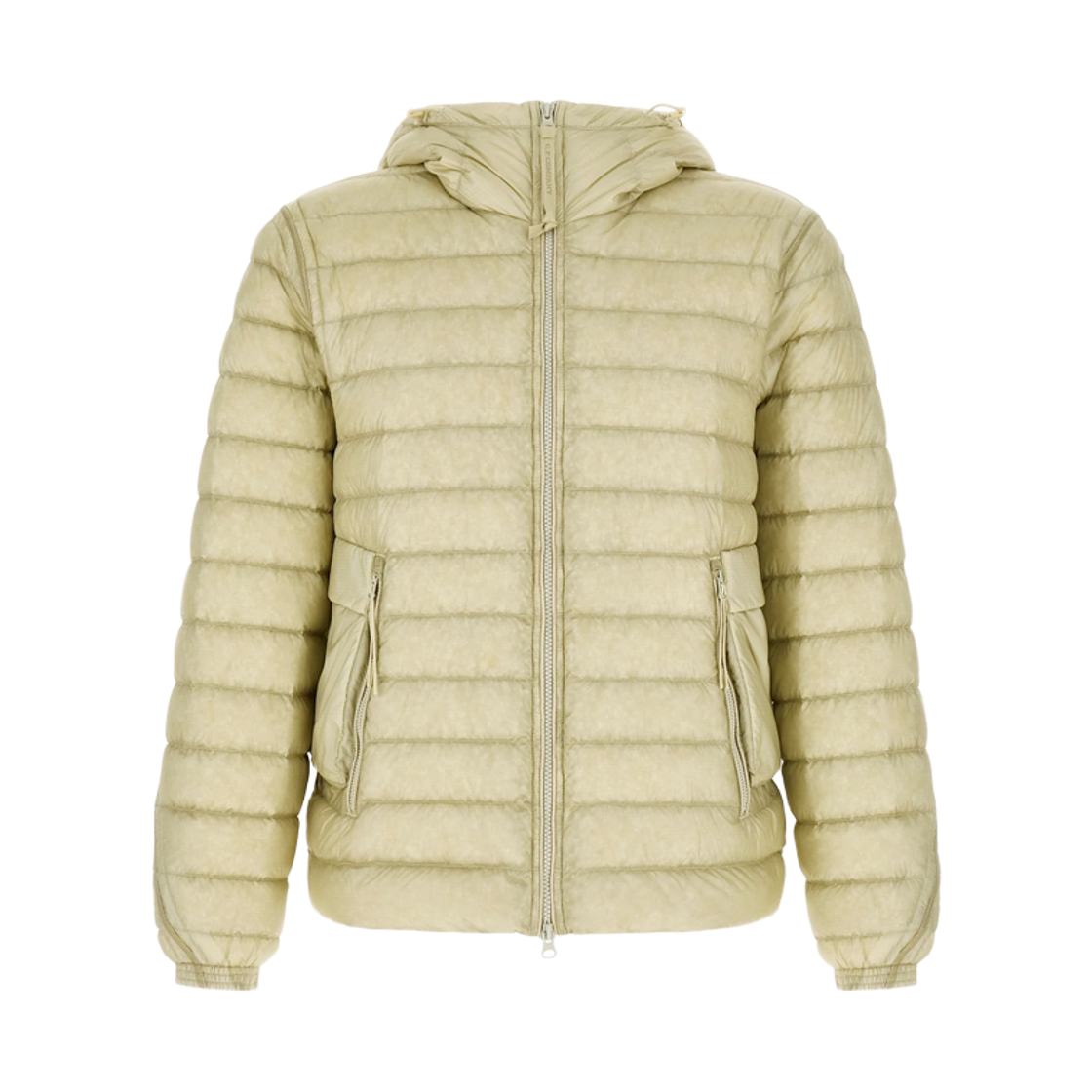 21CMOW126A 110416A 120 [20% 쿠폰] C.P. Company Goggle Company Logo DD Shell Hooded Lightweight Down Jacket Silver Beach - 26FW