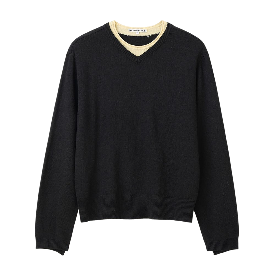 ML955BLK milloarchive Shift Layer Knit Black