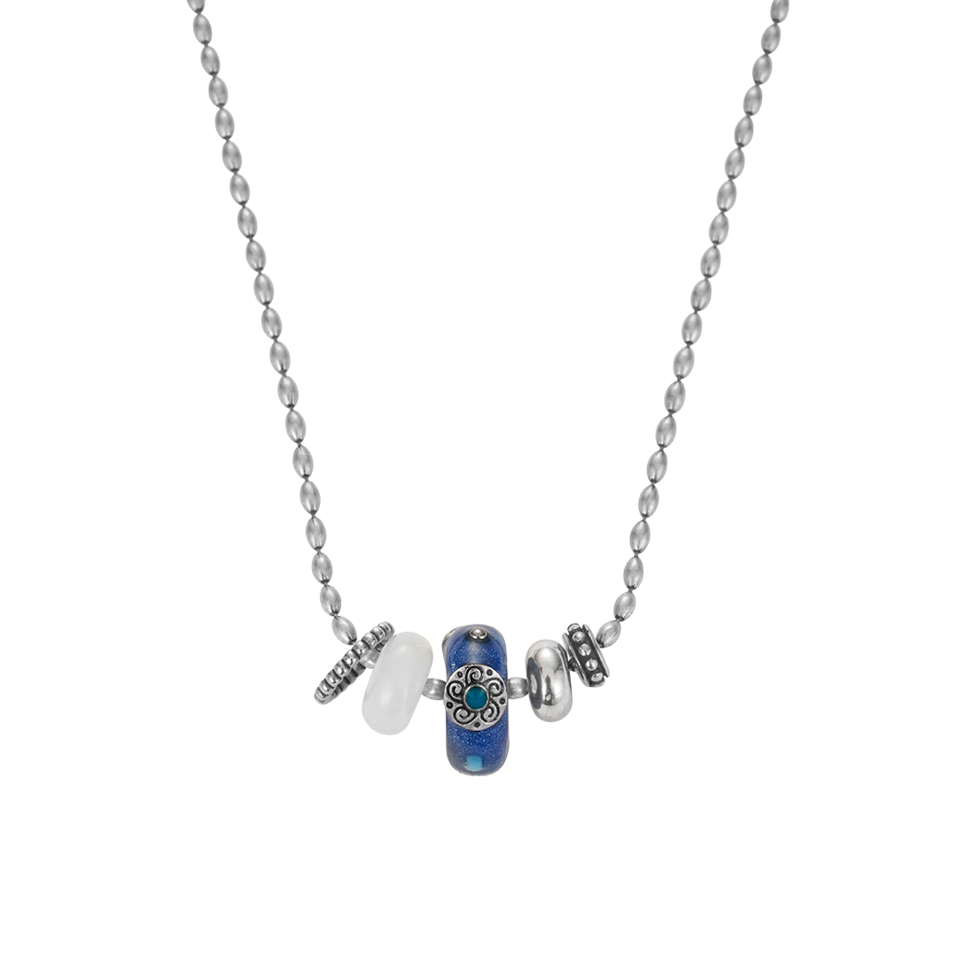 26FWJNLMEDSVFF Nff Medley Necklace Silver