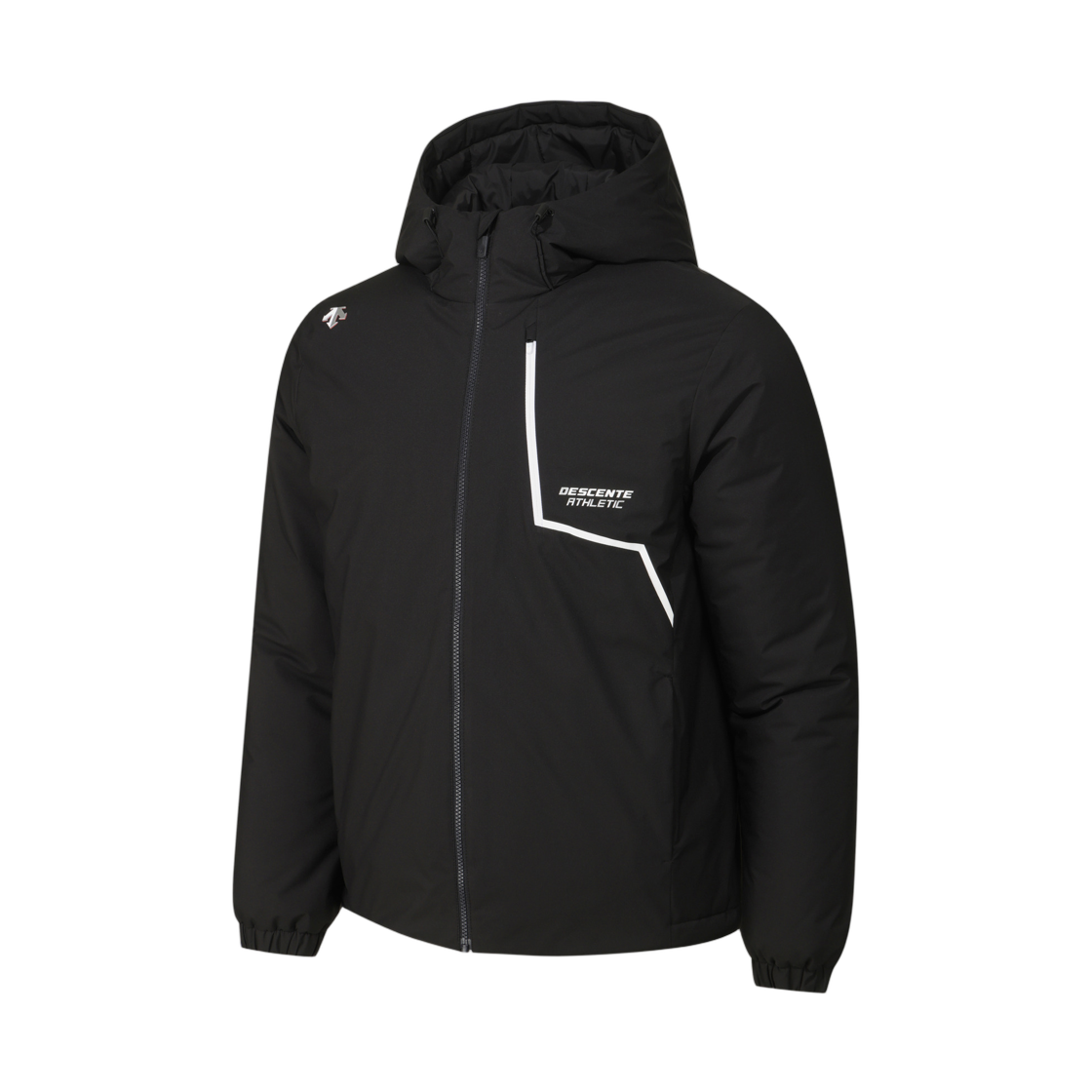 데상트 트레이닝 후드 패딩 자켓 블랙(Descente Training Hooded Padded Jacket Black)