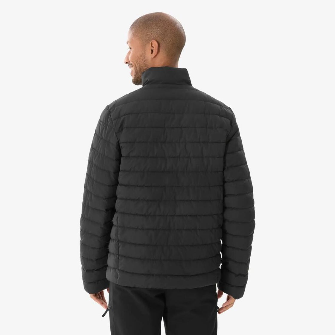 데카트론 남성 하이킹 경량패딩 자켓 MH100 스모크 블랙(Decathlon Men's Lightweight Padded Hiking Jacket MH100 Smoke Black) - 3