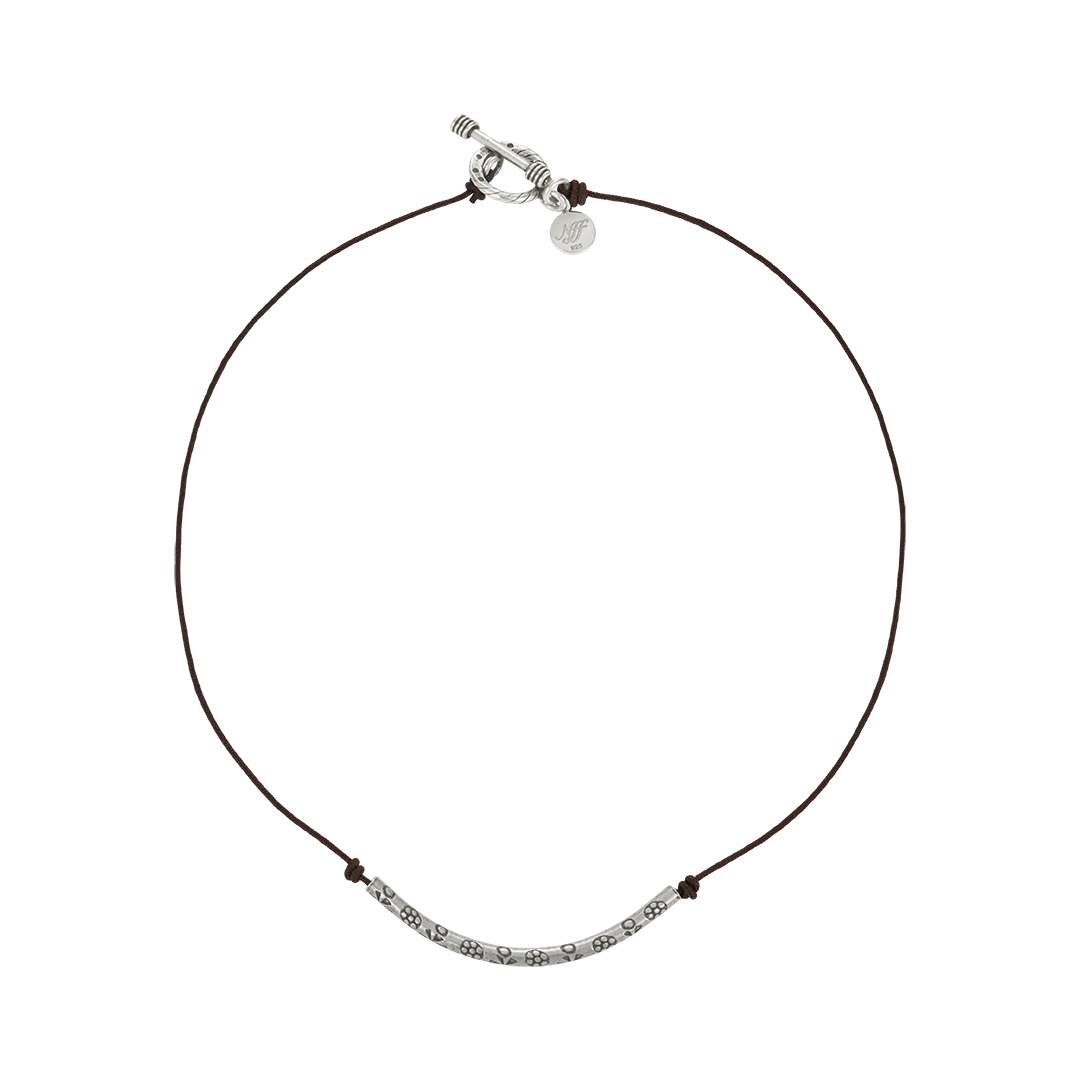 엔프프 실버 어도어 네크리스 딥 브라운(Nff [Silver] Adore Necklace Deep Brown) - 1