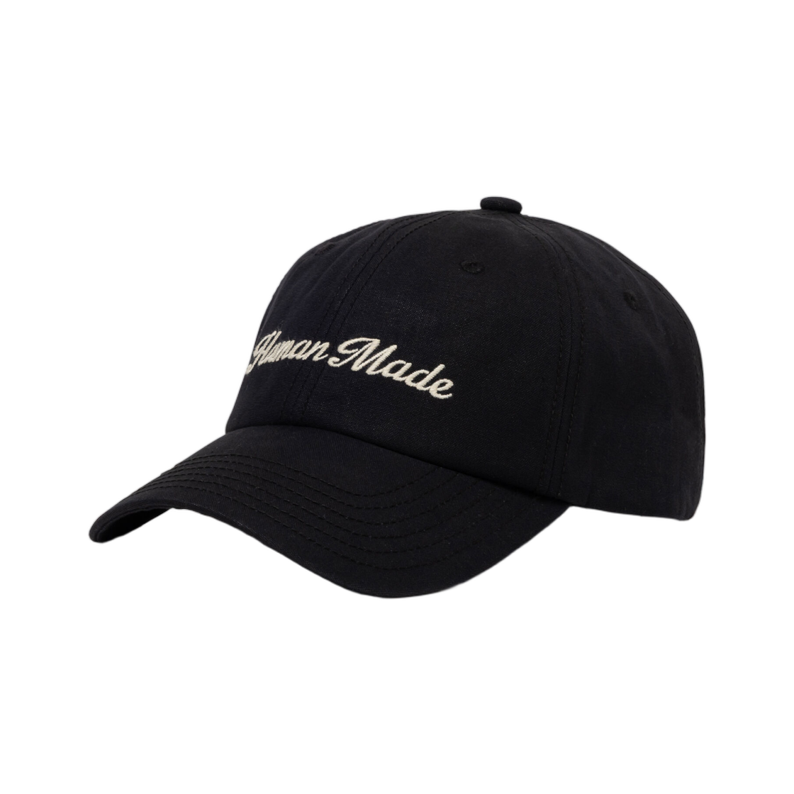 HM32GD077 Human Made 6 Panel Canvas Cap Black