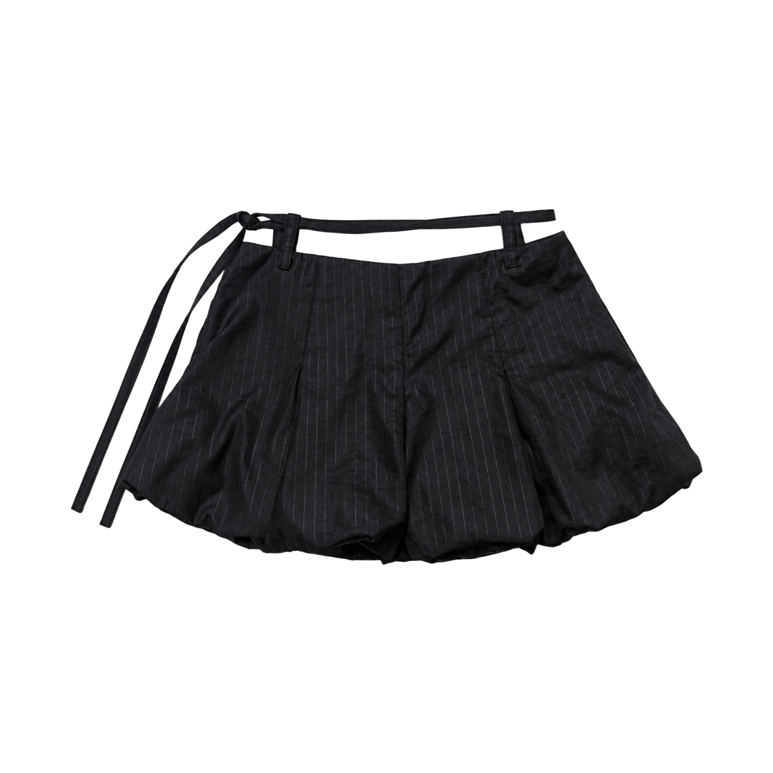 던다운 벌룬 스트랩 로우라이즈 스커트 - 블랙(DAWNDOWN Balloon Strap Low-Rise Skirt Black) - 2