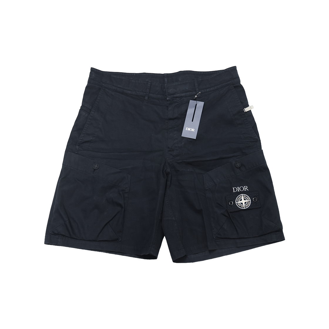 ITWLI3UCFMKG Dior x Stone Island Bermuda Shorts Black