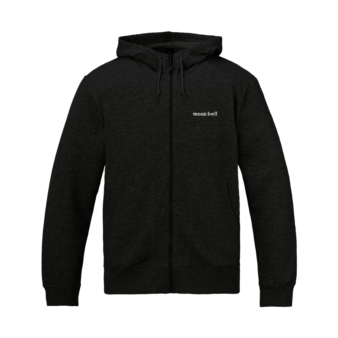 2304732 Montbell Cotton Lite Full-Zip Hooded Black