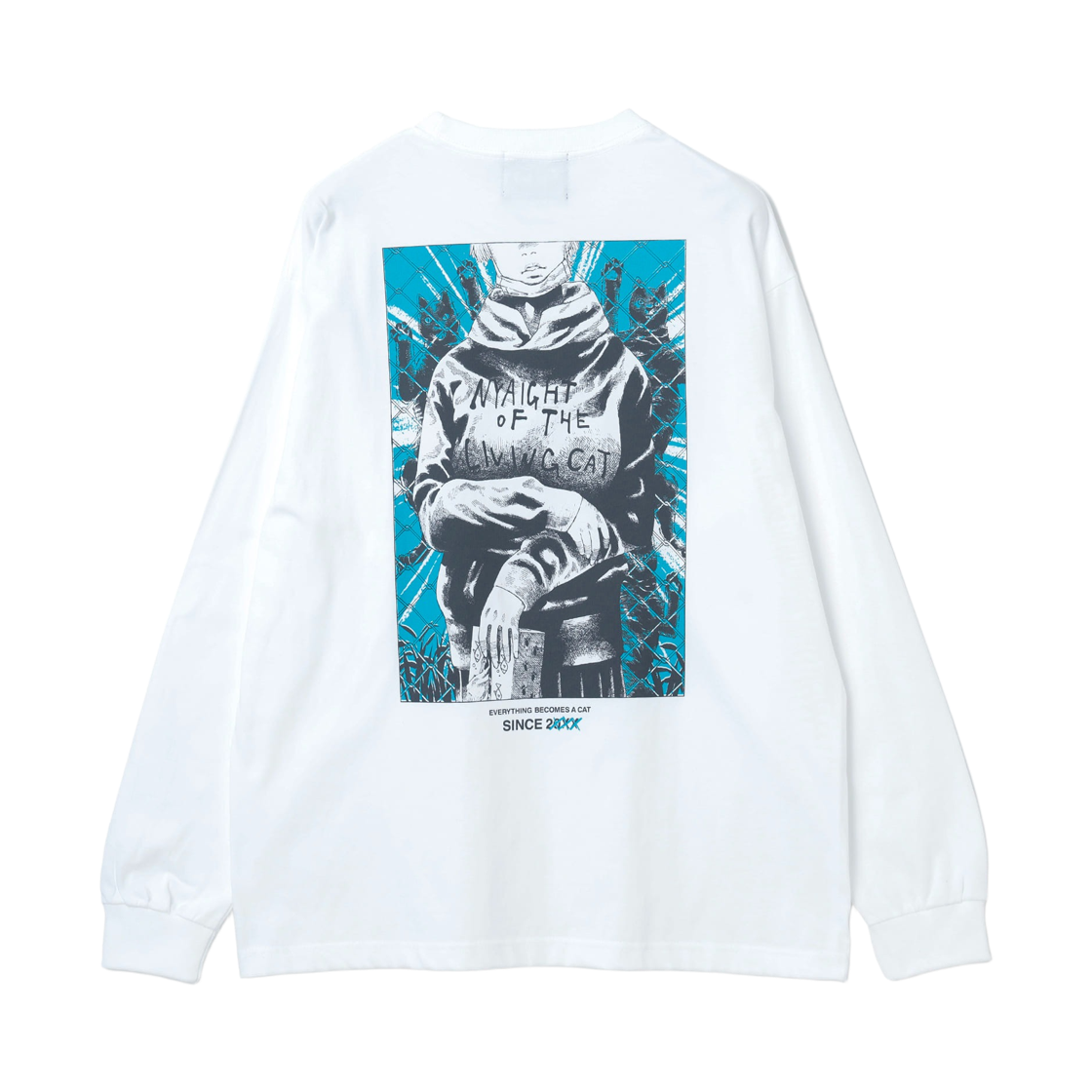 59-14-0002-154 Mangart Beams x Night of The Living Cat Long Sleeve T-Shirt White