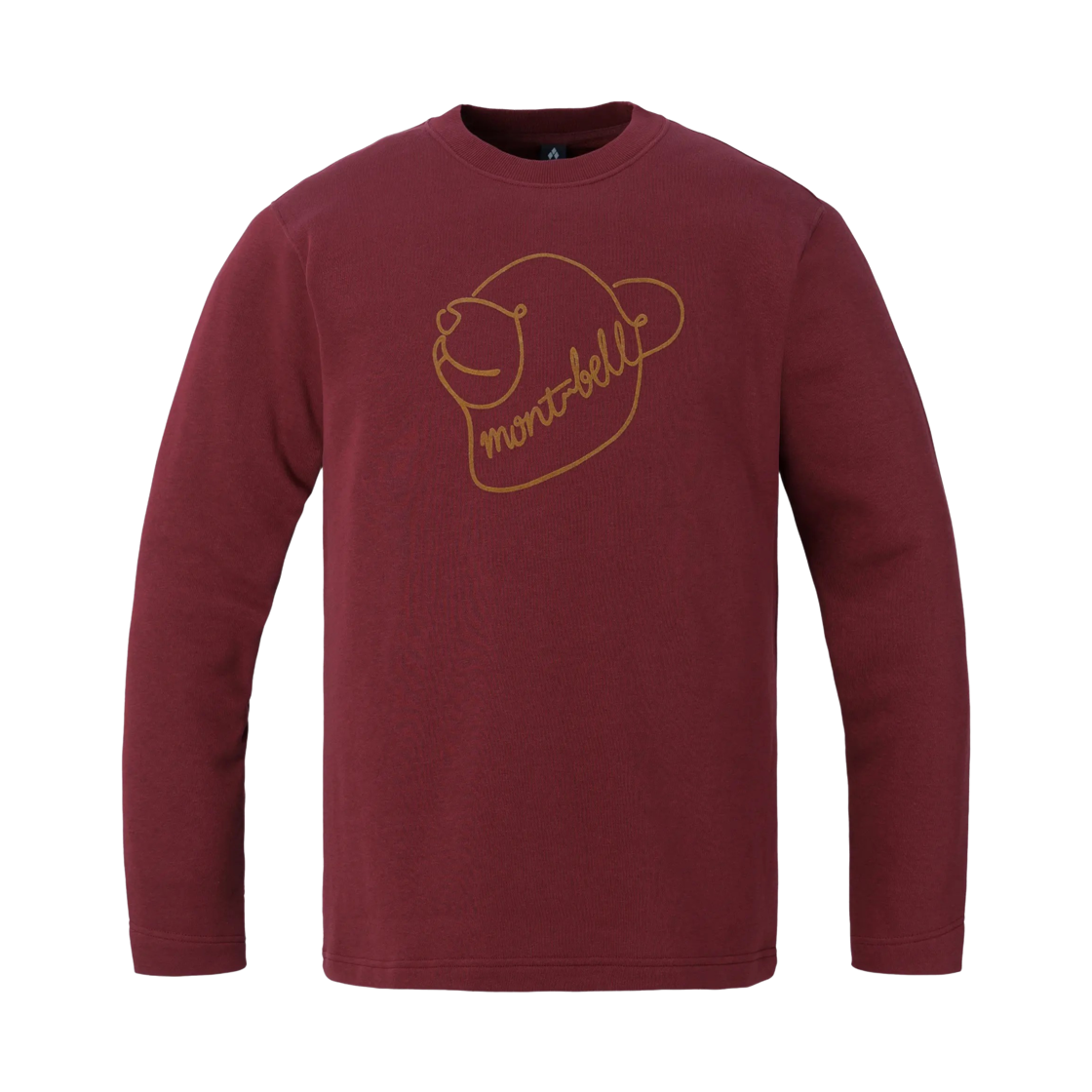 2104906 Montbell Cotton Lite Sweatshirt #3 Wine Red