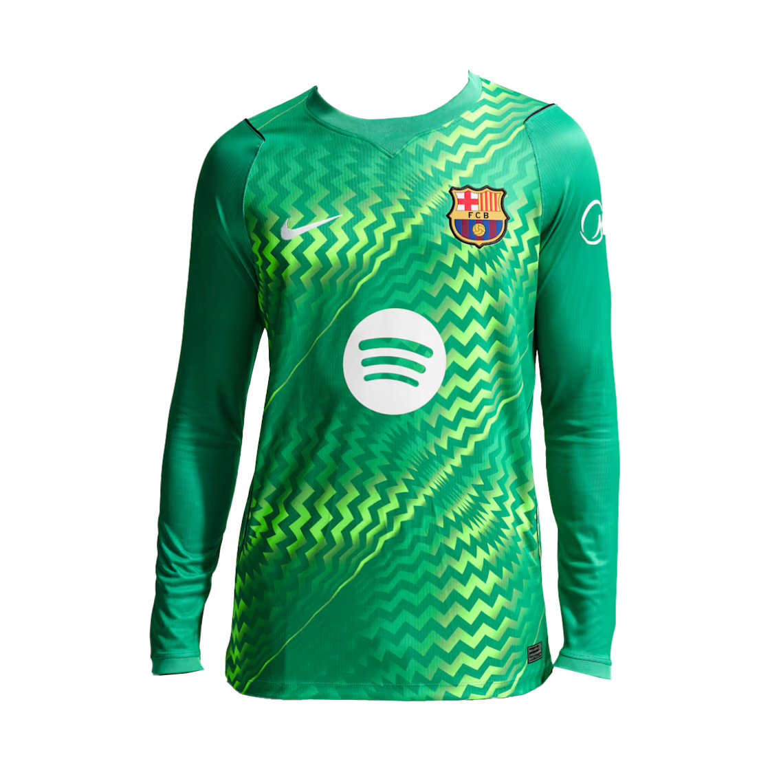 II1997-324 Nike FC Barcelona 2026/27 Stadium Goalkeeper Dri-Fit Soccer Replica Jersey Stadium Green Black (II1997-324) (Non-Marking Ver.)