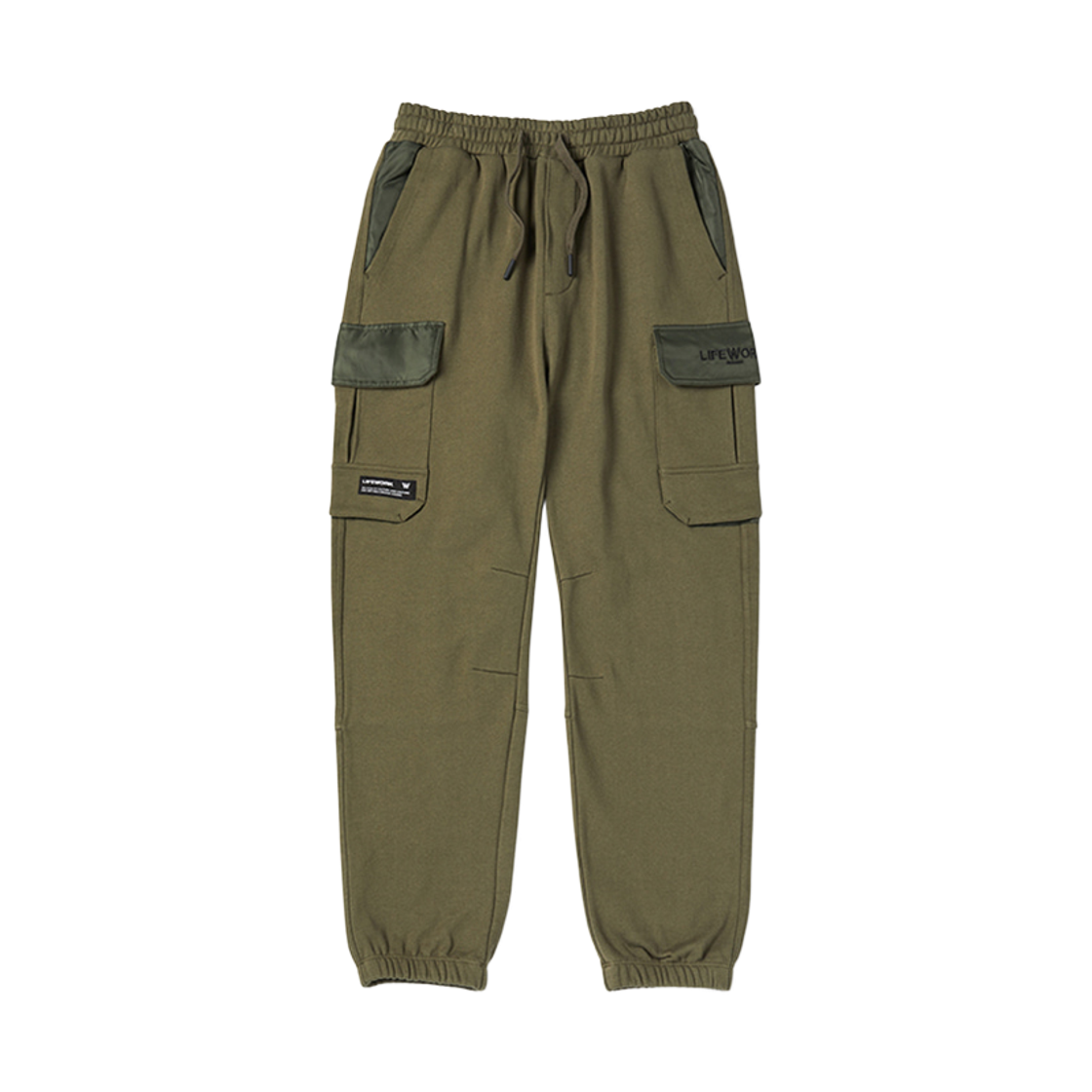 LW243KL351 Lifework Woven Color-Blocked Jogger Pants_LW243KL351