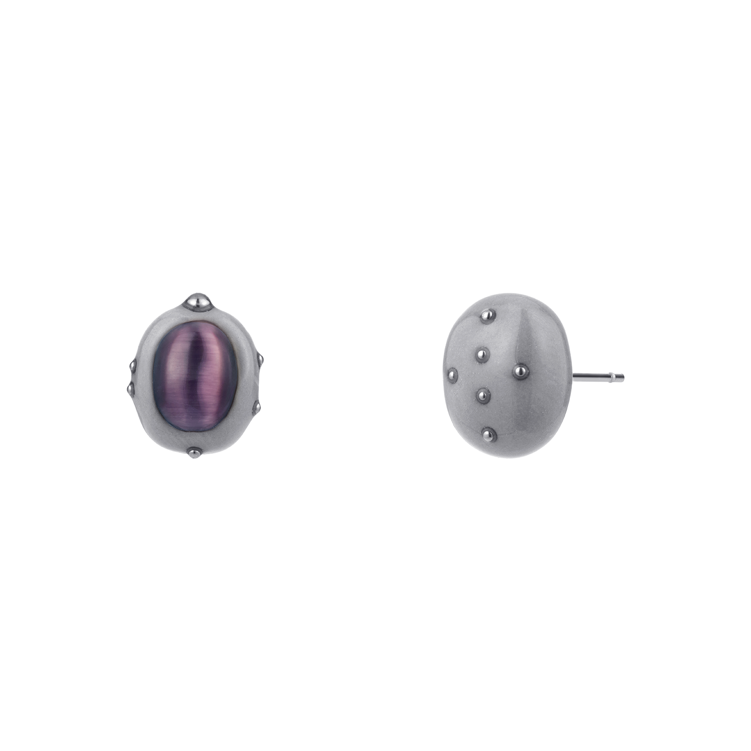 26FWJERGLIGEFF Nff Glint Earrings Grey
