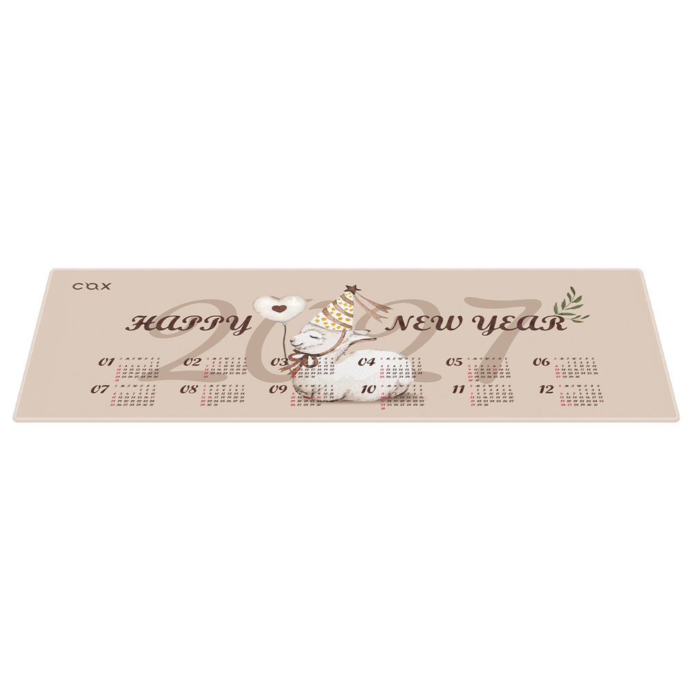 COX 2027 새해 달력 생활 방수 장패드 대형 패드 78x30cm 선물 기념품 특판(COX 2027 New Year Calendar Desk Mat, Water-Resistant Large Mouse Pad (78x30cm)) - 3