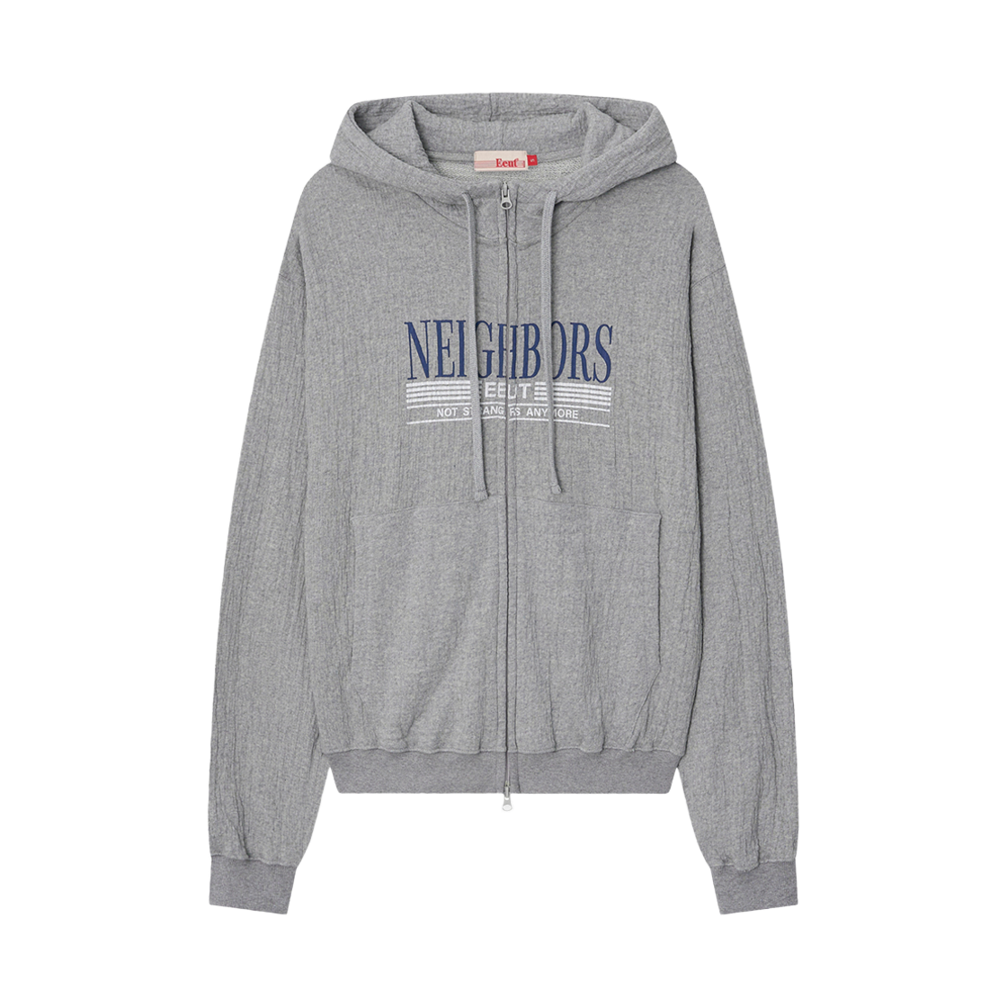 이우트 네이버스 스웻 집업 멜란지그레이(EEUT Neighbors Sweat Zip Up Melange Gray)