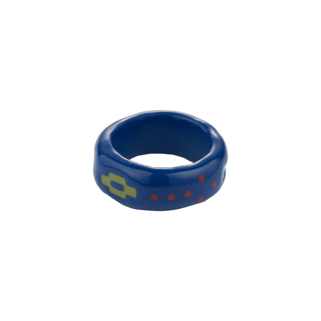 26FWJRGDOONVFF Nff Doodle Bold Ring Navy
