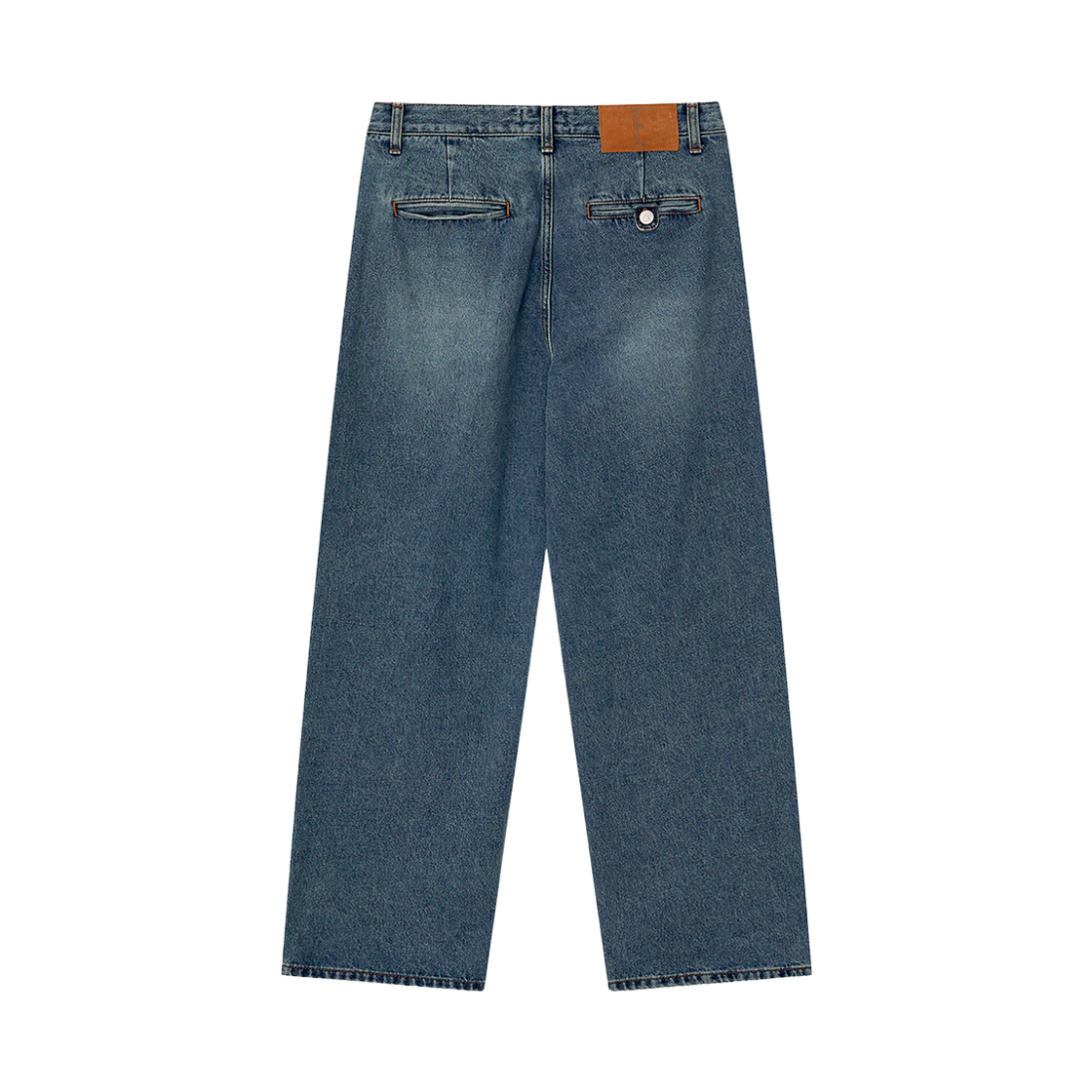 이우트 라인 컨투어 데님 팬츠 블루(EEUT Line Contour Denim Pants Indigo Blue) - 2