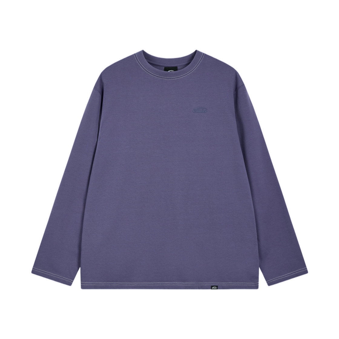 이미스 모노 로고 프린트 롱슬리브 티셔츠 퍼플(Emis Mono Logo Print L/S T-Shirt Purple)