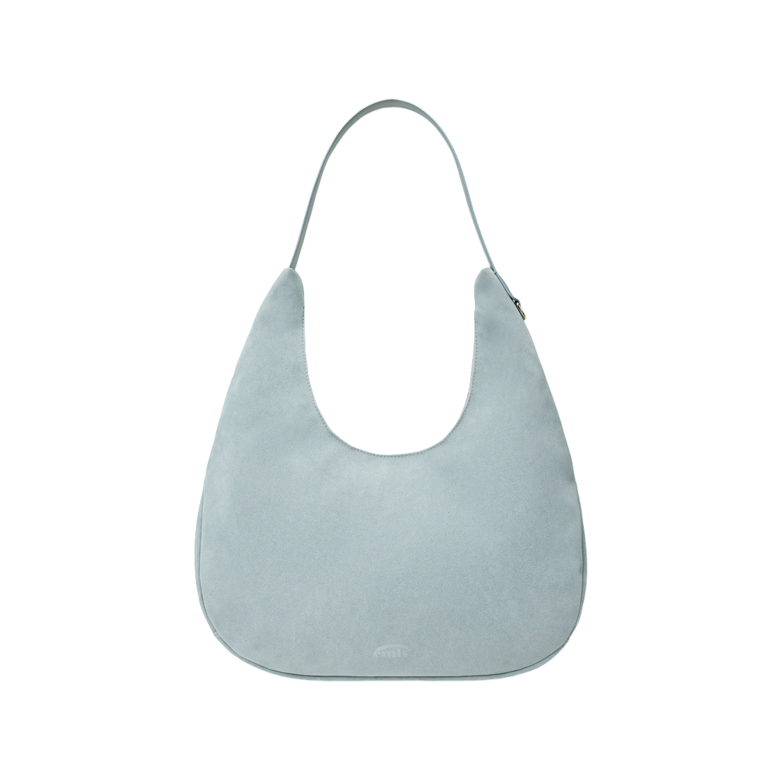 - Emis Suede Shoulder Bag Ash Blue